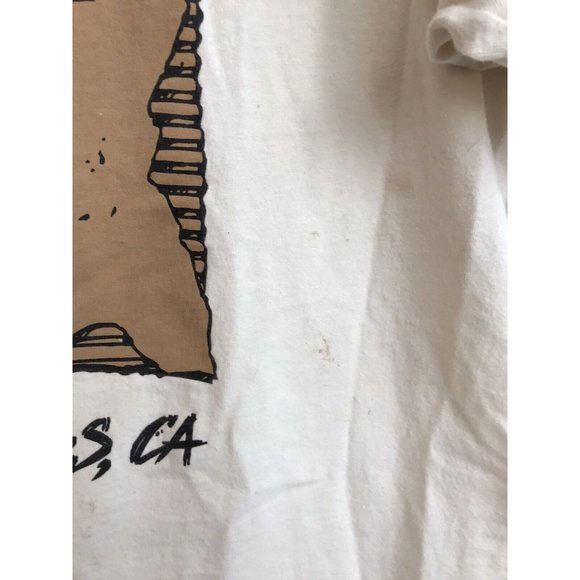 Vintage Will Golf For Food Palm Springs California Distressed XL 2XL T Shirt - Picture 3 of 10